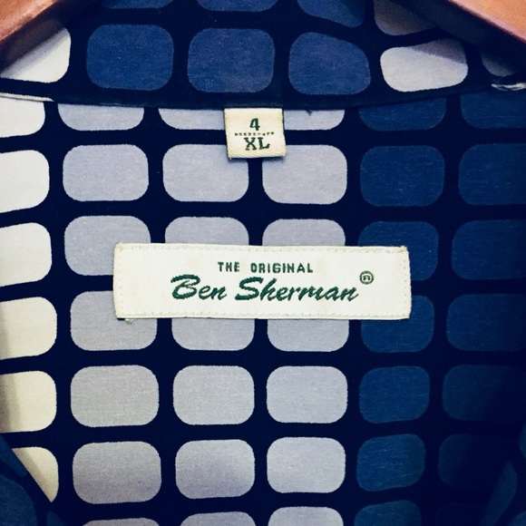 Vtg BEN SHERMAN Retro 1970s Short Sleeve Shirt - Picture 6 of 8